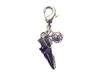 INNSPIRO Mooie bedels metalen hangers, laarzen en bal, zwart, met karabijnhaak, 13 x 19 mm, 25 stuks