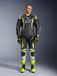 Alpinestars Combinaison En Cuir GP Tech V5 1 Pièce Noir Blanc Jaune Fluo, Taille: 58