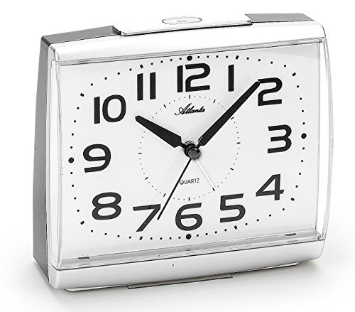 Atlanta Uhren 1919/19 Quarz alarm clock silver