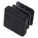 Adsamm® 100 x lamellenstoppen zwart 16 x 16-18 x 18 mm vierkant vilten meubelglijders voor stalen stoelen