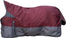 HKM Yukon 600D Highneck deken Donkerrood/Grijs 155
