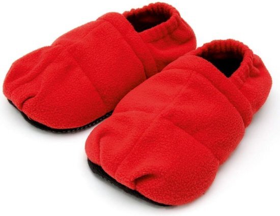 Sissel Verwarmde slippers Linum Relax Comfort maat L/XL SIS-150.054 rood