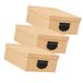 5Five Spullen Opbergdoos box - 3x - goudgeel - 28 x 20 x 11 cm - Karton - Diverse toepassingen - Opslagbox - Fivebox