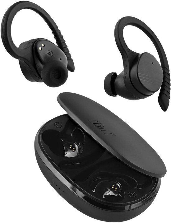 T'nB Energy Headset Draadloos oorhaak Gesprekken/Muziek/Sport/Elke dag USB Type-C Bluetooth Zwart