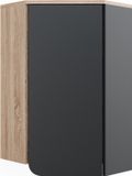Vicco Karen Hoekkast – 42.4 x 75 cm met deur en open vakken Sonoma/antraciet