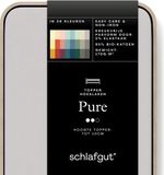 Schlafgut Jersey Pure topper hoeslaken - Lits-jumeaux - Grey Light