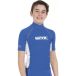 Seac RAA Short Evo Kid rashguard met korte mouwen voor kinderen - UV zwem en snorkeltop - Blauw/wit - S