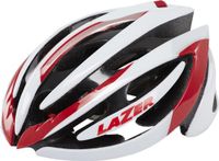 Lazer Genesis Race Fietshelm Wit/Rood Maat S/M