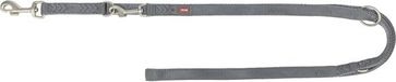 Premium Trixie Premium Hondenriem - Verstelbaar 200x2cm - Nylon Grafiet Grijs
