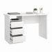 Computertafel Júcar Computertafel met 3 laden, wit, 110 x 49 x 76 cm