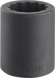 Facom 21 mm 1/2 inch 12-kant dopmoer van staal