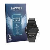 Savvies Screenprotector voor Timex Expedition Atlantis T5K463 - Folie Beschermfolie transparant 6 Stuks