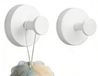 Set de 2 ventouses crochet blanc