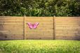 Anna's Collection Schutting decoratie vlinders 48 cm roze/zwart metaal