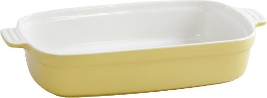 Mama Cucina Ovenschaal - Rechthoekig - Geel - 35.5 cm - Aardewerk