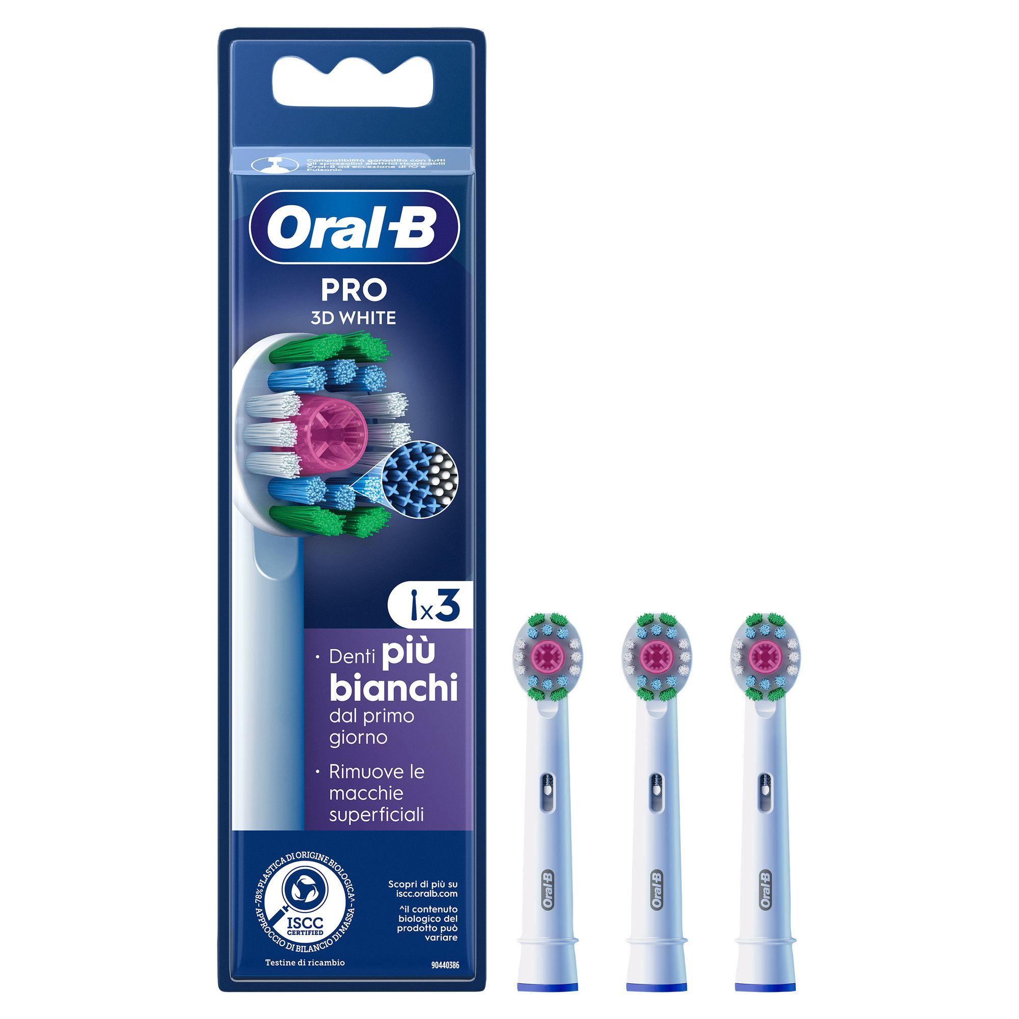 Oral-B Pro 3D White 3 stuk(s) Wit
