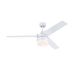 Westinghouse Lighting 7316640 Riverton plafondventilator binnen en buiten, 132 cm, mat wit met opaal glas
