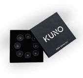 Kuno Kit de mesure - Set de bagues de mesure - 8 tailles - Plastique - Noir