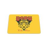 Bonamaison Rechthoekige muismat met digitale print, antislip onderkant, voor kantoor en thuis, 22 x 18 cm