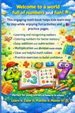 Fun Math Workbook for Kids: Learn Numbers, Addition, Subtraction, Multiplication, Division & Times Tables with Fun Coloring Activities