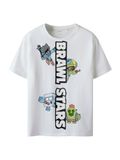 NAME IT Shirt 'NKMJOK BRWLST' lichtblauw / groen / zwart / wit