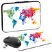 Pedea Design Housse pour tablette 15,6 pouces + souris et tapis de souris color world