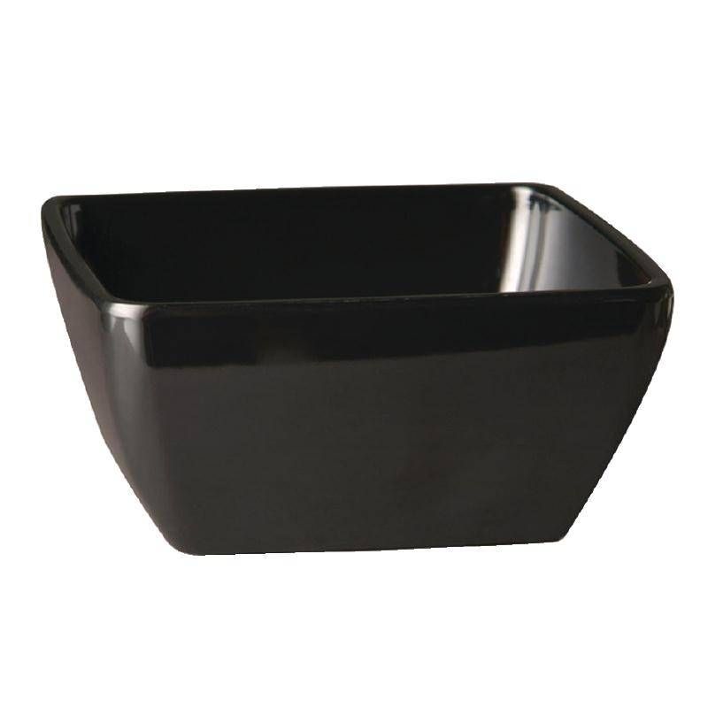 APS Melamine schaal pure color - 12.5x12.5x6.5 cm - Zwart