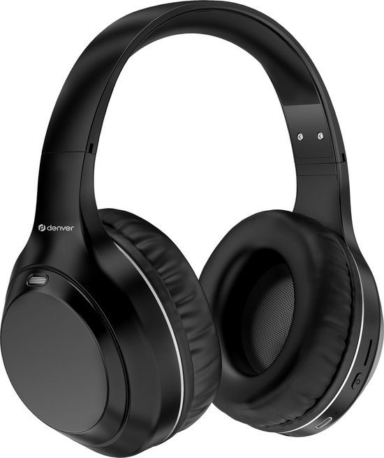 Denver BTN211 Active Noise Cancelling Bluetooth Koptelefoon - Zwart