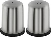 Merkloos / Sans marque Koopman International Peper en zout stel - H6 cm - RVS