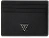 GUESS Leren Milano Card Holder Zwart