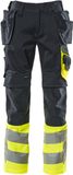 Mascot Safe Supreme Broek met spijkerzakken 17531-860 - donkermarine/hi-vis geel - C48 - 90