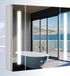 Merkloos Alameda LED badkamerspiegelkast met stopcontact - Demister - Touch-switch - Dimmen - LED-stripverlichting - 600x650mm - Wandmontage