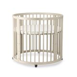 Deryan Willow Box - Ronde Houten Babybox inclusief Matras - Sand