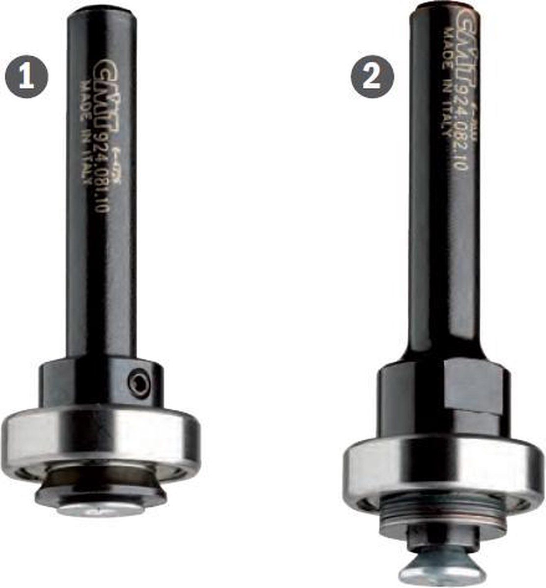 CMT Spindel schacht 8 mm. met kogellager