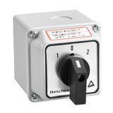Heschen Universele roterende nokkenwisselschakelaar, SZW26-20/D303.3D, 660V 20A, 3 posities, 3 fasen, 12 klemmen, CE, met buitenhoofdschakelaar LW28-20/4