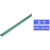 TRU COMPONENTS 1225427 Gaine thermorétractable sans colle vert 46.50 mm 22.50 mm Taux de retreint:2:1 Marchandise vendue au mètre