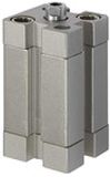 Compacte RIEGLER Compacte cilinder, ISO 21287, dubbelwerkende IG, magneet, zuiger Ø 50, Hub 175, G 1/8, werkdr. Maximale 10 bar, temp. -20 °C tot 70 °C