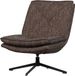 WOOOD Milaro Draaifauteuil - Polyester - Bruin Melange - 88x75x94