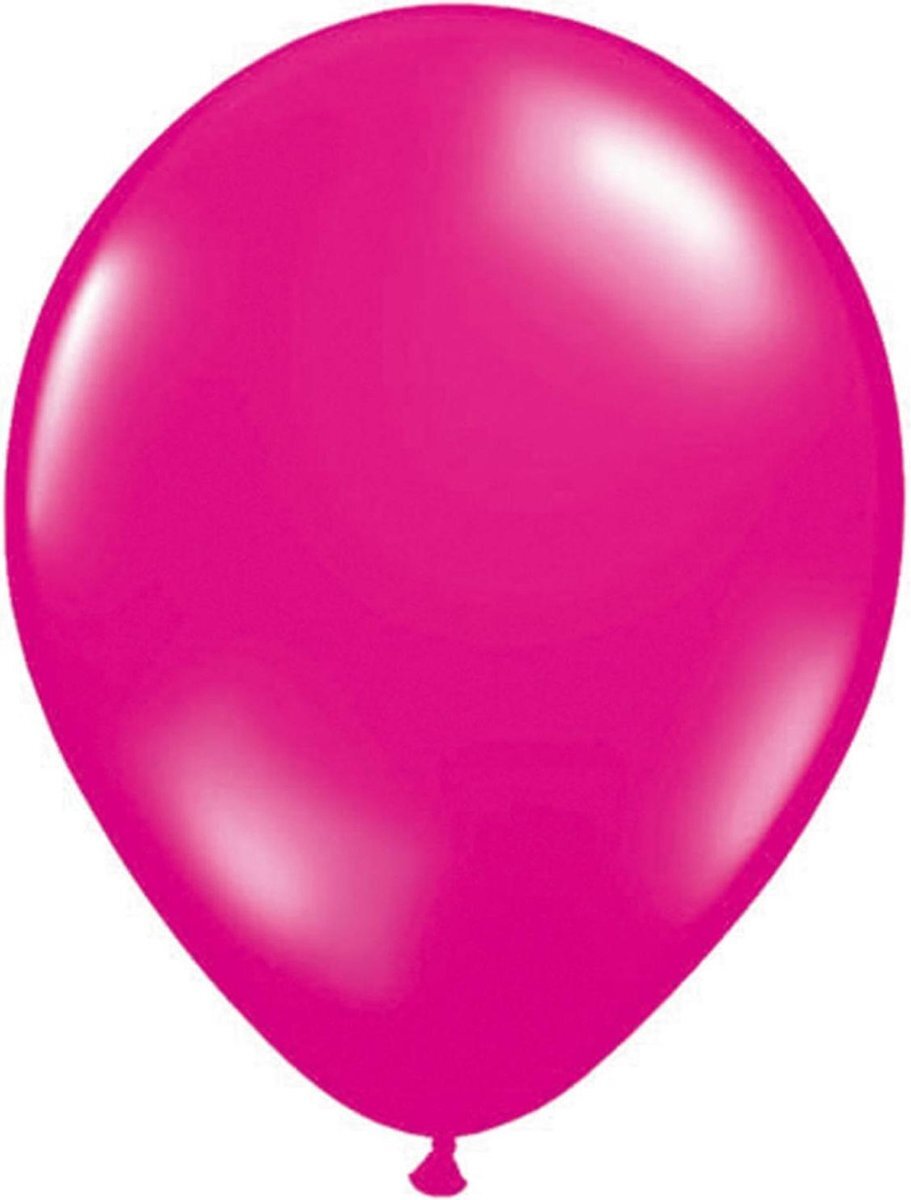 Folat 08187 magentafleurige ballonnen 30 cm - 10 stuks, roze