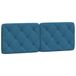 VidaXL Hoofdbordkussen 140 cm fluweel blauw