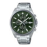 Casio Edifice EFV-610D-3CVUEF Horloge - Staal - Zilverkleurig - Groen - Ø 42 mm