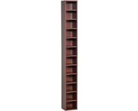HOMCOM CD-opbergkast - Hout - 21x20x175cm - Bruin