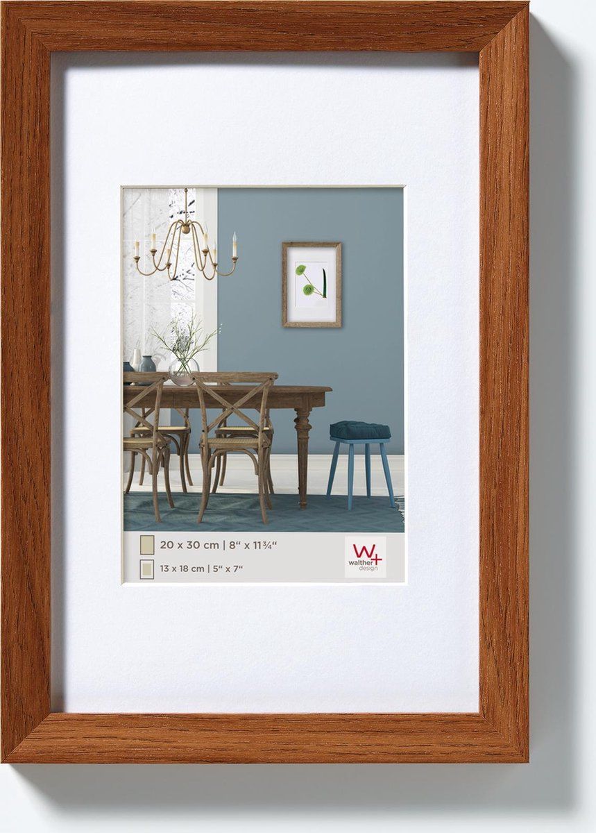 Walther Design Fiorito - Fotolijst - 40x60 cm - donker eiken - EAN: 4004122250813