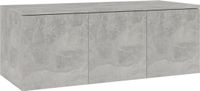 vidaXL Tv-meubel 80x34x30 cm bewerkt hout betongrijs