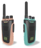 Talkie-walkie Set de 2 Vert et Jaune Portée 6 km Rechargeable