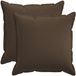 vidaXL - Kussensloop - 2 stuks - HOUTEN - Taupe - 80 x 80 cm - Katoensatijn