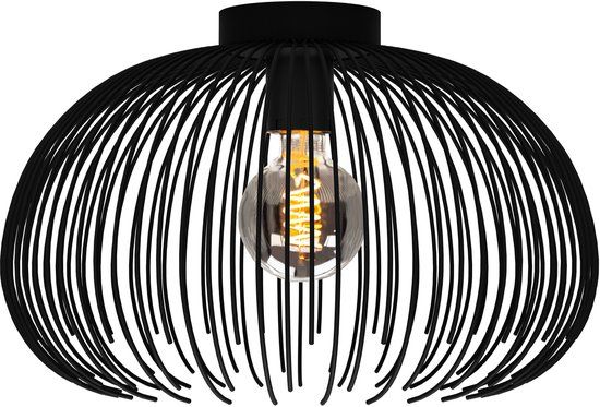 Eglo Venezuela-A Plafondlamp - E27 - Ø 38.5 cm - Zwart