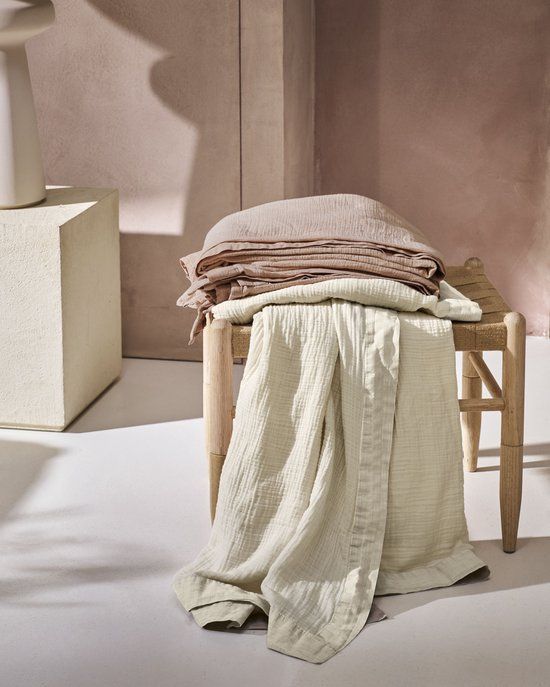 Vtwonen Sprei 180 x 240 cm Katoen Zand