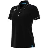 Arena Dames Poloshirt Team Solid Cotton Zwart