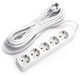 Multiprise sans interrupteur 5 m 3G 1,5 mm² Blanc